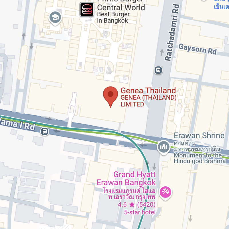 Genea Thailand map